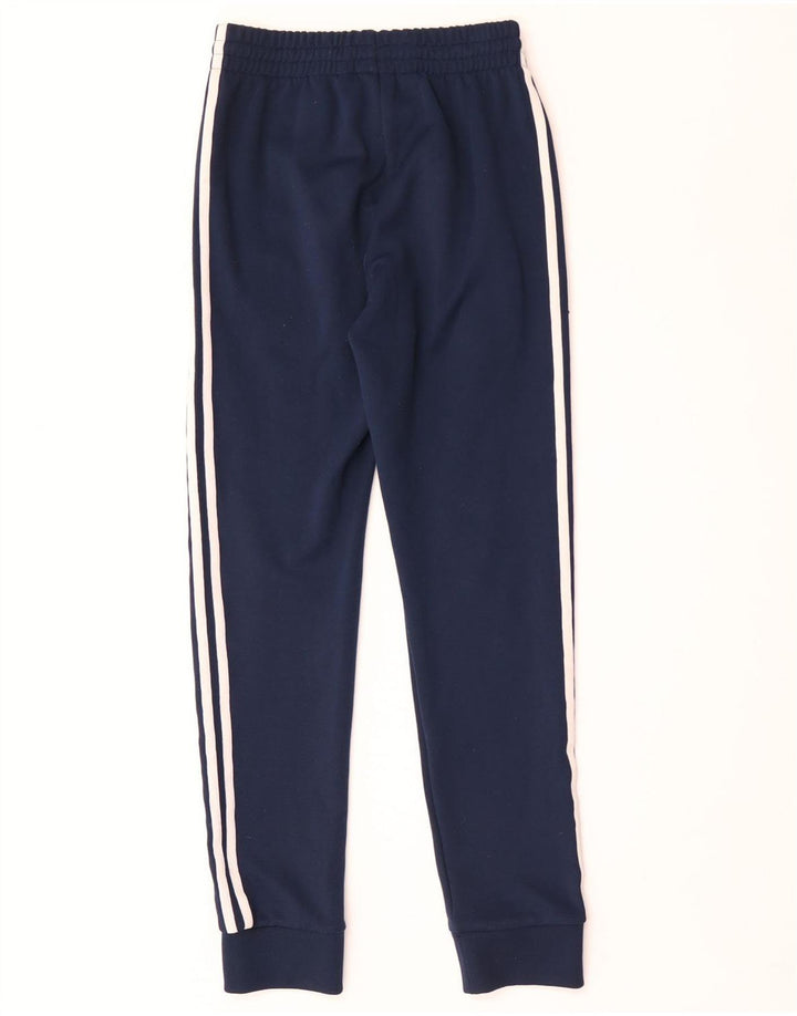Adidas Mens Tracksuit Trousers Joggers XS Navy Blue Polyester