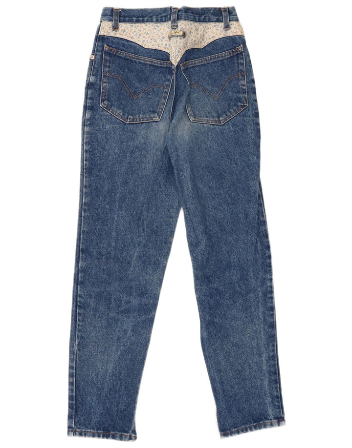 Calça jeans feminina SPITFIRE W28 L26 azul floral algodão