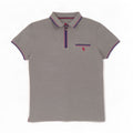 Polo Homme Trussardi Large Gris Rayé Coton