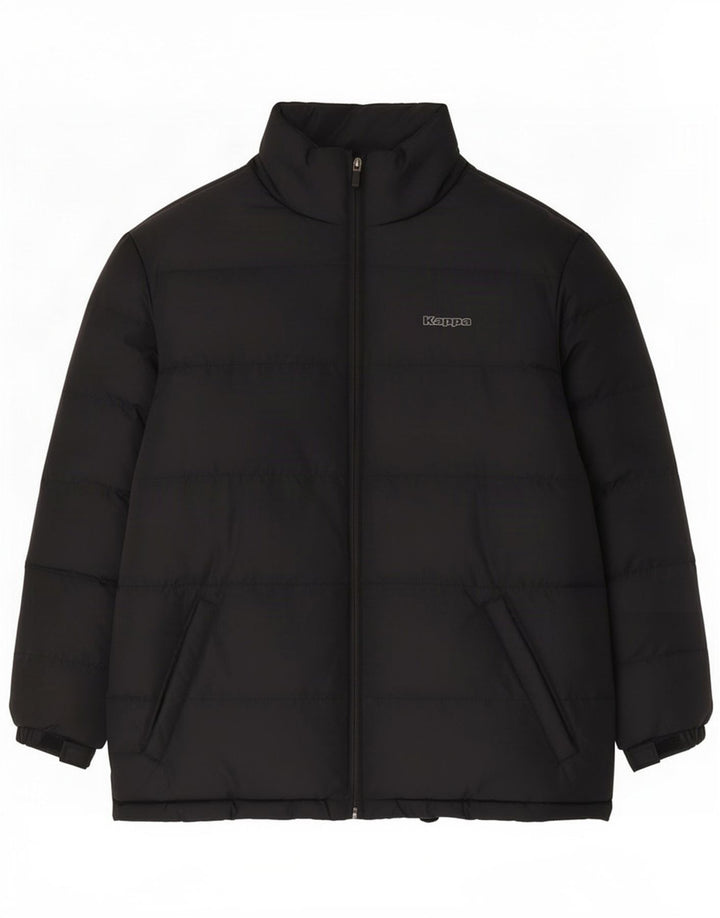 Kappa Boys Graphic Padded Jacket 13-14 Years 2XL Black Polyester