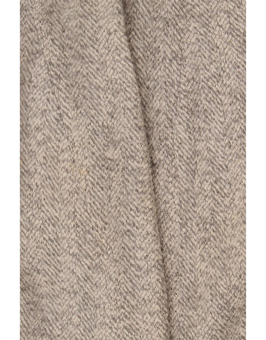 Zara Womens Overcoat UK 12 Medium Beige Herringbone Polyester