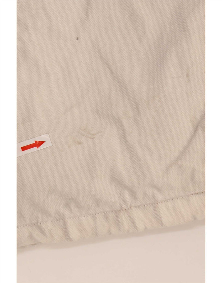 Murphy & Nye Herre Grafisk Bomber Jacket UK 40 Stor Beige Bomuld