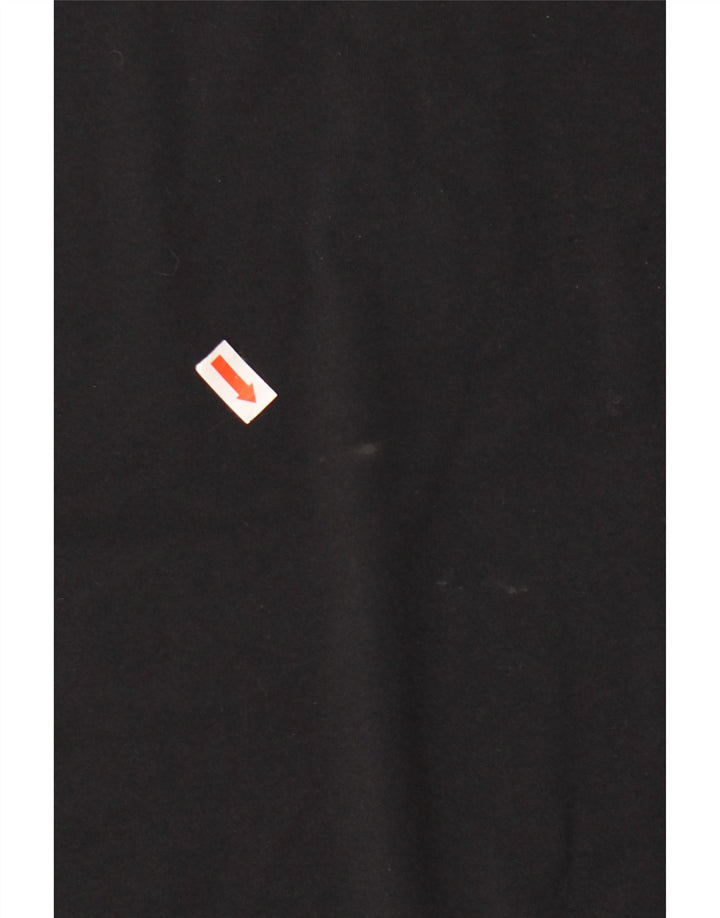 CALVIN KLEIN Mens Golf Graphic Zip Neck Pullover Tracksuit Top Large Black