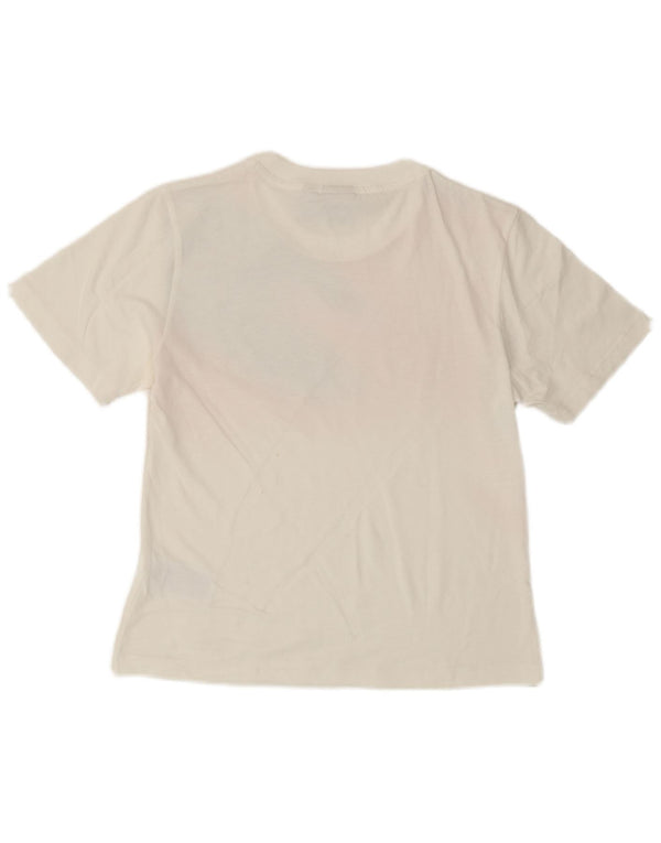 Adidas Womens T-Shirt Top UK 8 Small White Tie Dye Cotton