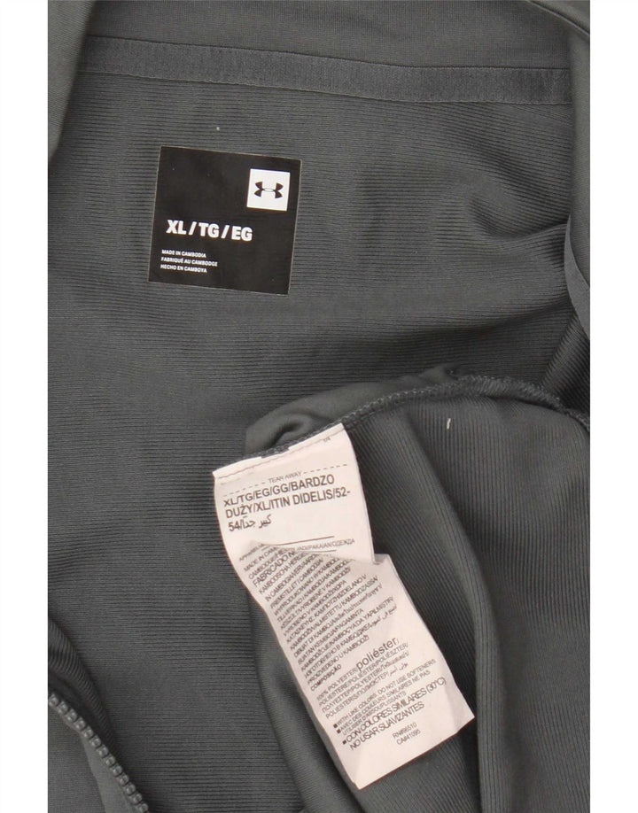 Męska kurtka dresowa Under Armour XL, szary, blokowy kolor, poliester