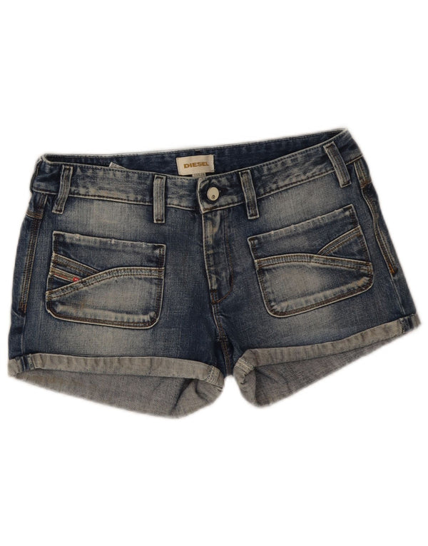 Diesel Womens Denim Shorts W29 Medium Blue Cotton