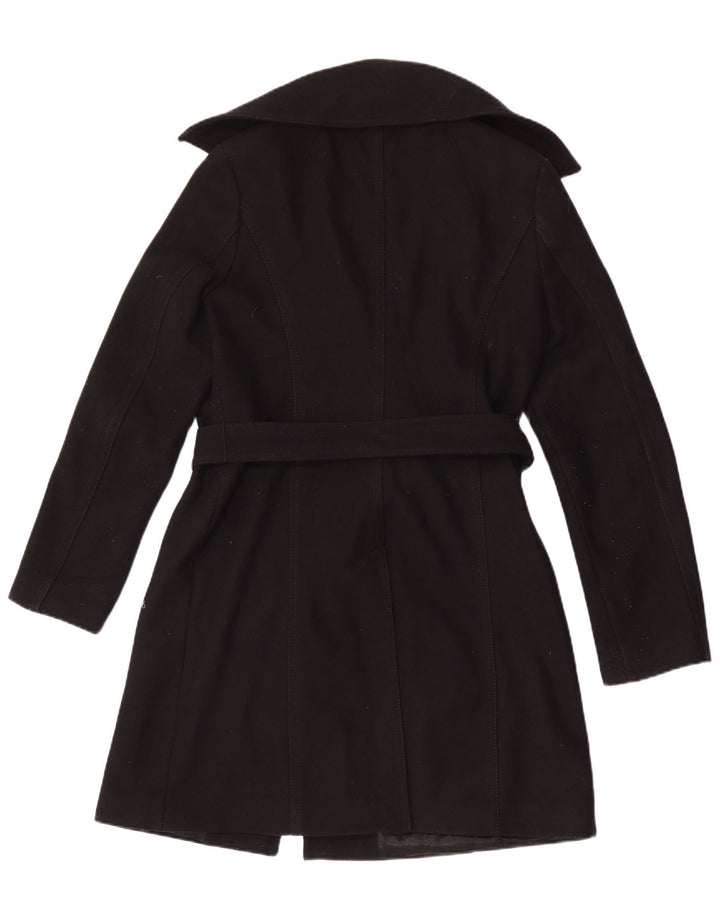 Cappotto da donna Benetton UK 14 lana nera media