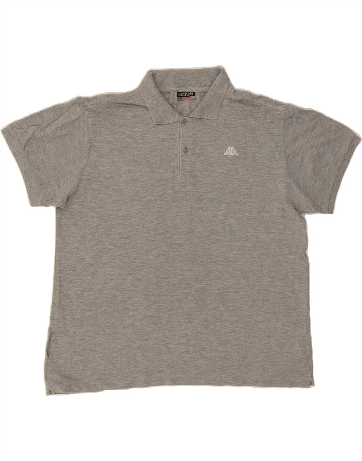 KAPPA Mens Polo Shirt XL Grey Cotton Vintage Kappa and Second-Hand Kappa from Messina Hembry 