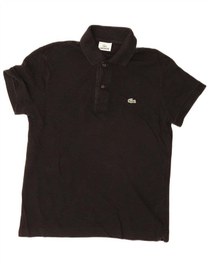 Lacoste Mens Polo Shirt Size 3 Small Black Cotton