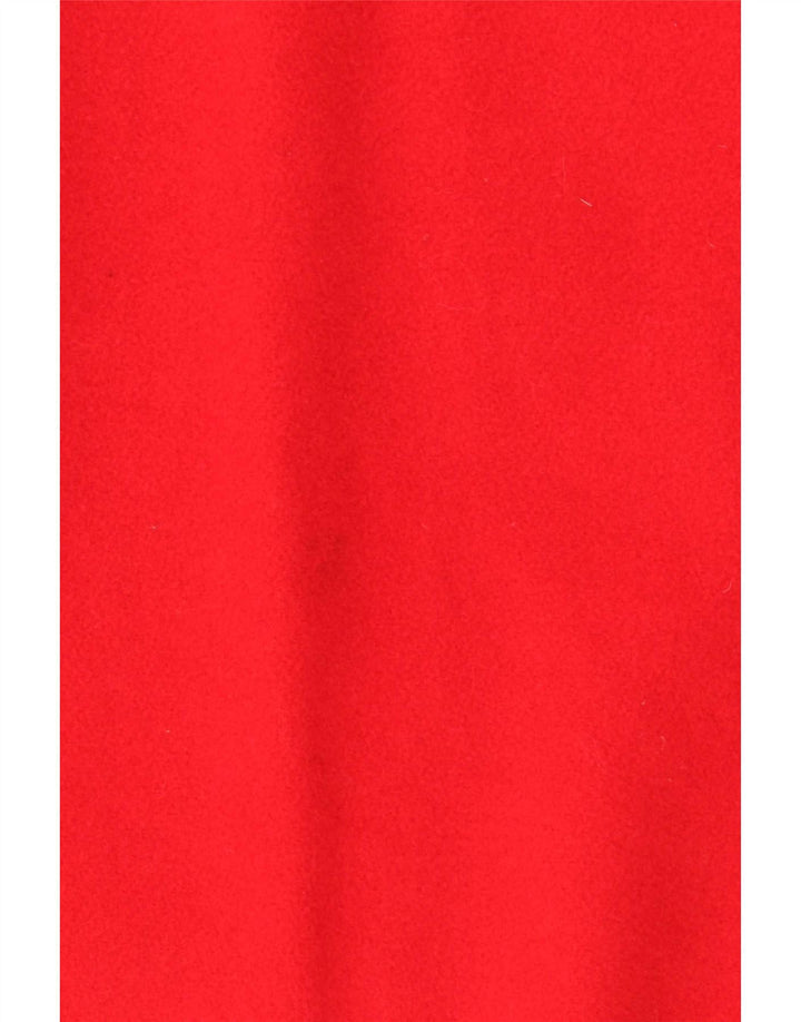 Vintage Dame Cape Coat EU 36 Lille Rød Uld