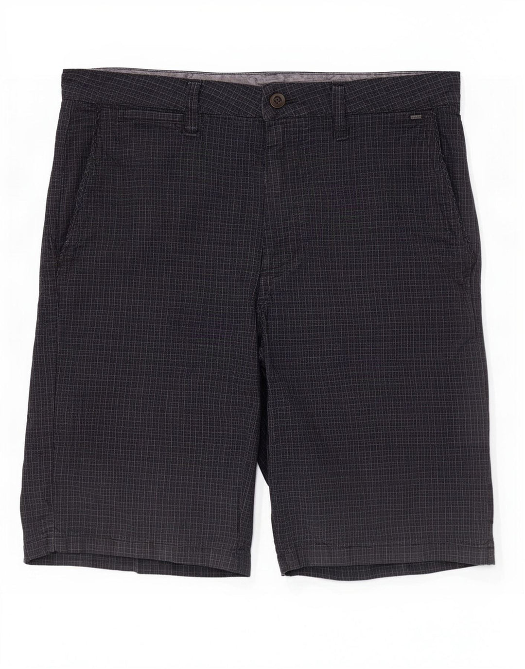Pantaloncini chino da uomo Vans W32 cotone medio a quadri neri