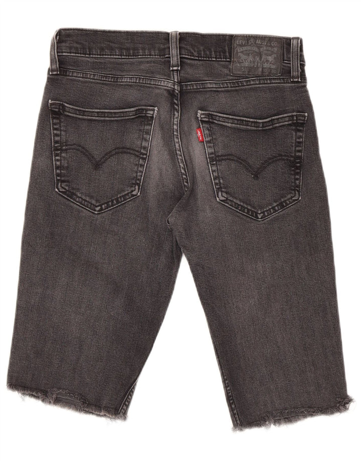 Levi's Mens 511 Denim Shorts W30 Medium Grey Cotton