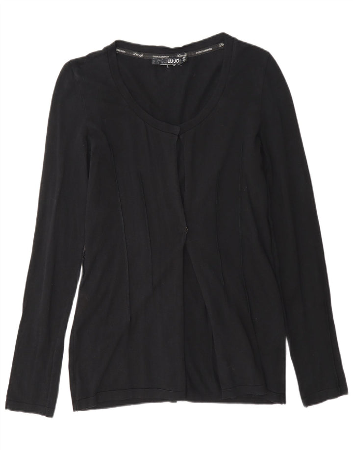 Liu Jo Womens Cardigan Sweater IT 42 Medium Black