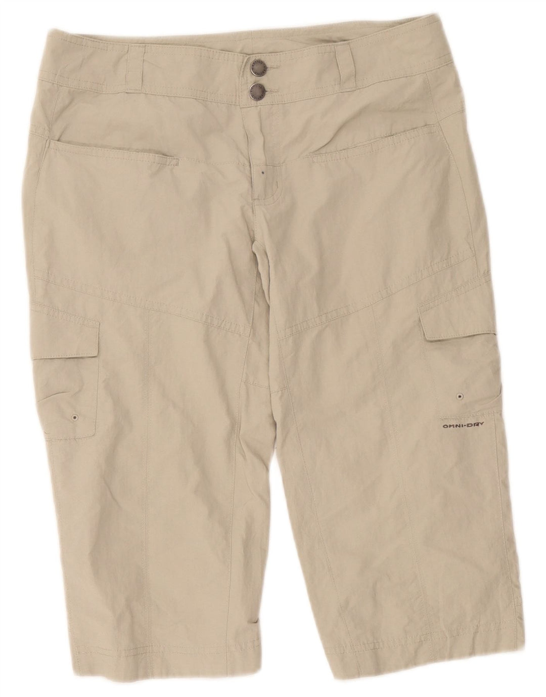 Columbia Damen Titanium Cargo Shorts US 4 Small W32 Beige Nylon