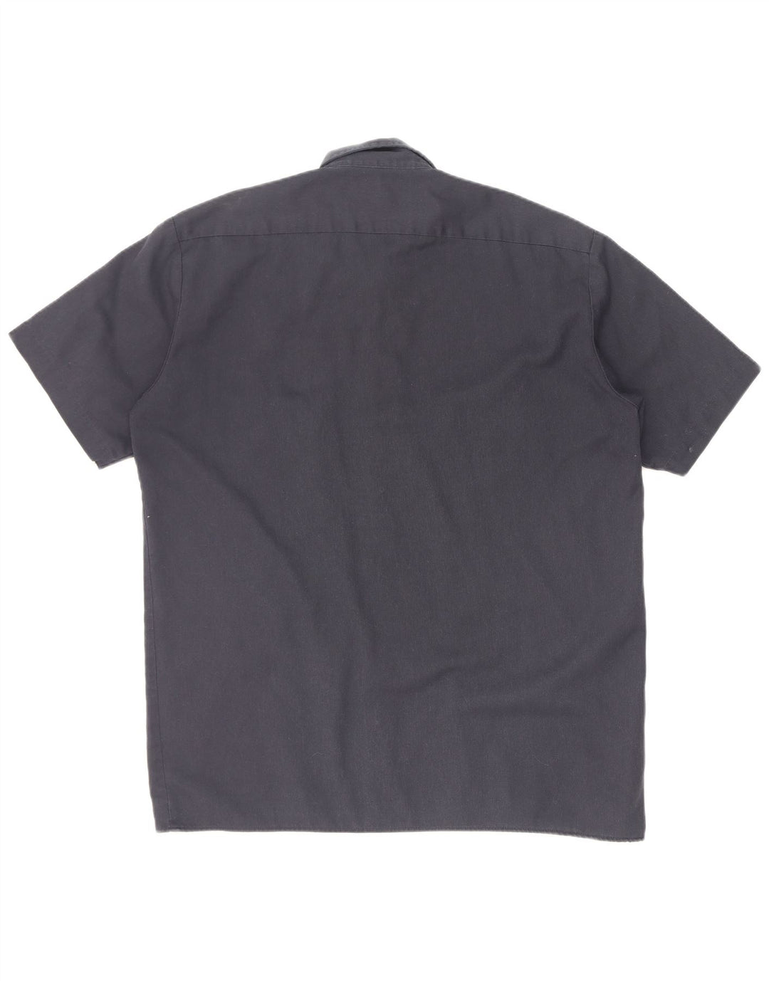 Dickies Mens Short Sleeve Shirt Large Navy Blue Polyester