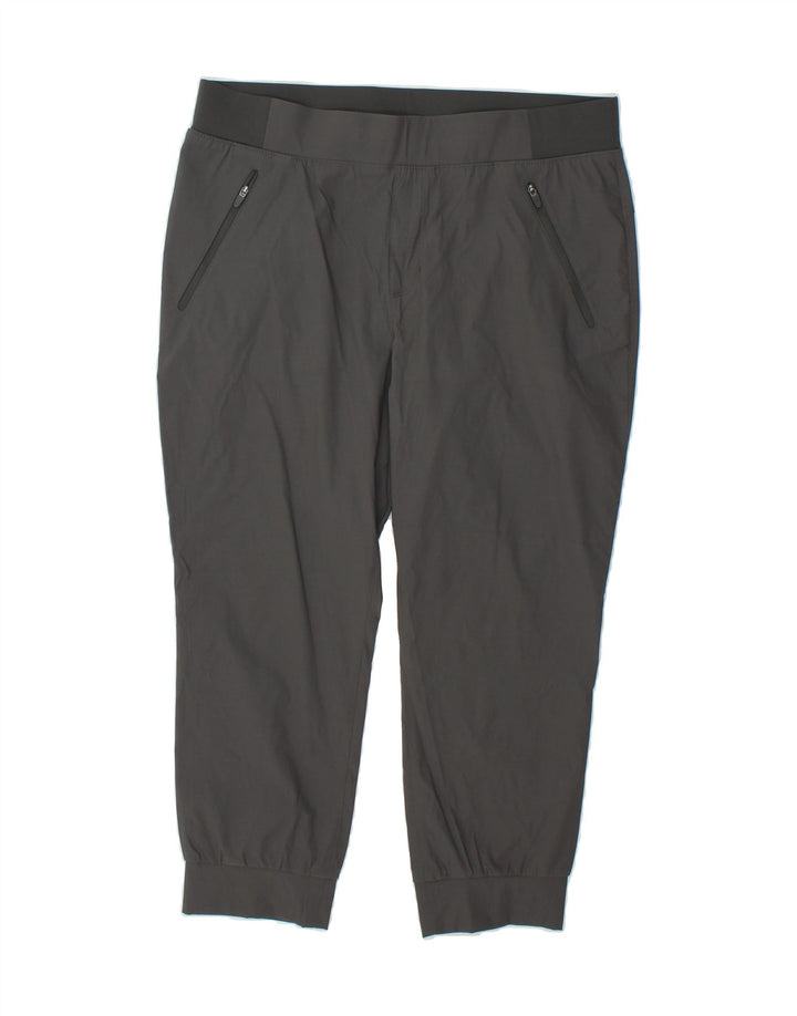 EDDIE BAUER Womens Tracksuit Trousers Joggers UK 12 Medium  Grey Nylon Vintage Eddie Bauer and Second-Hand Eddie Bauer from Messina Hembry 