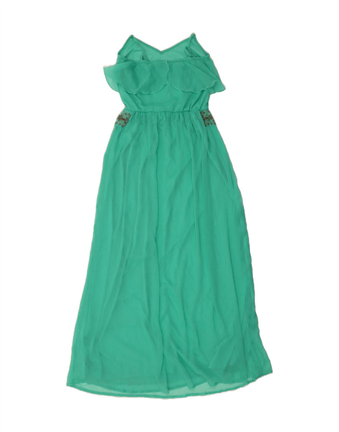 PULL & BEAR Womens Sleeveless Maxi Dress UK 10 Small Green Polyester Vintage Pull & Bear and Second-Hand Pull & Bear from Messina Hembry 