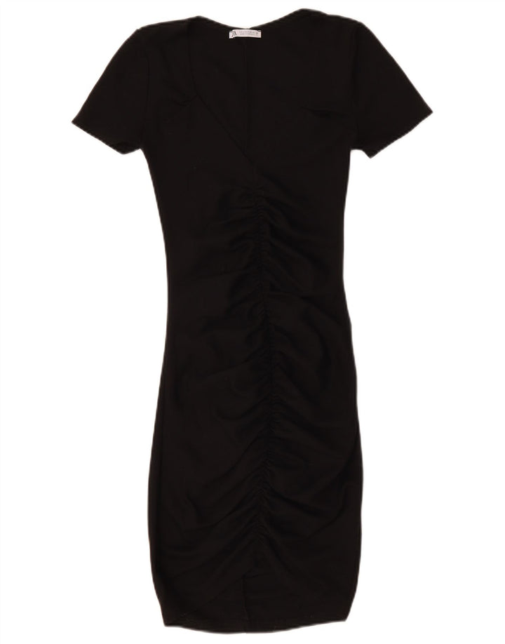 ZARA Womens Bodycon Dress UK 8 Small Black