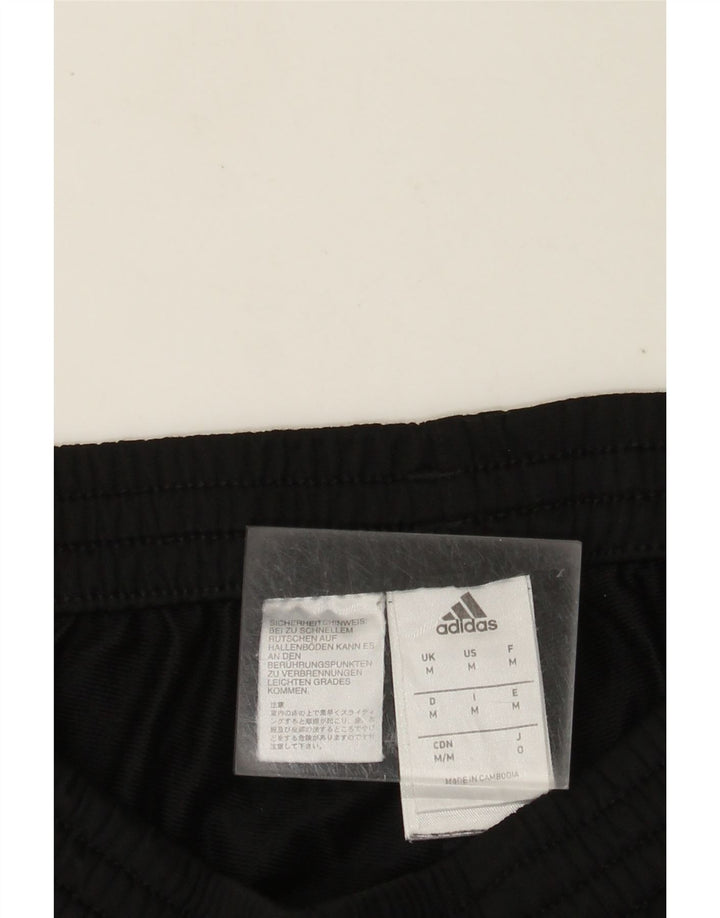 Adidas Mens Tracksuit Trousers Joggers Medium Black Polyester