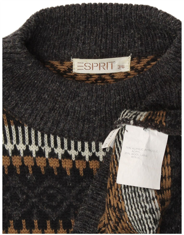Мужской джемпер с высоким воротником Esprit EU 36, маленький разноцветный с геометрическим рисунком