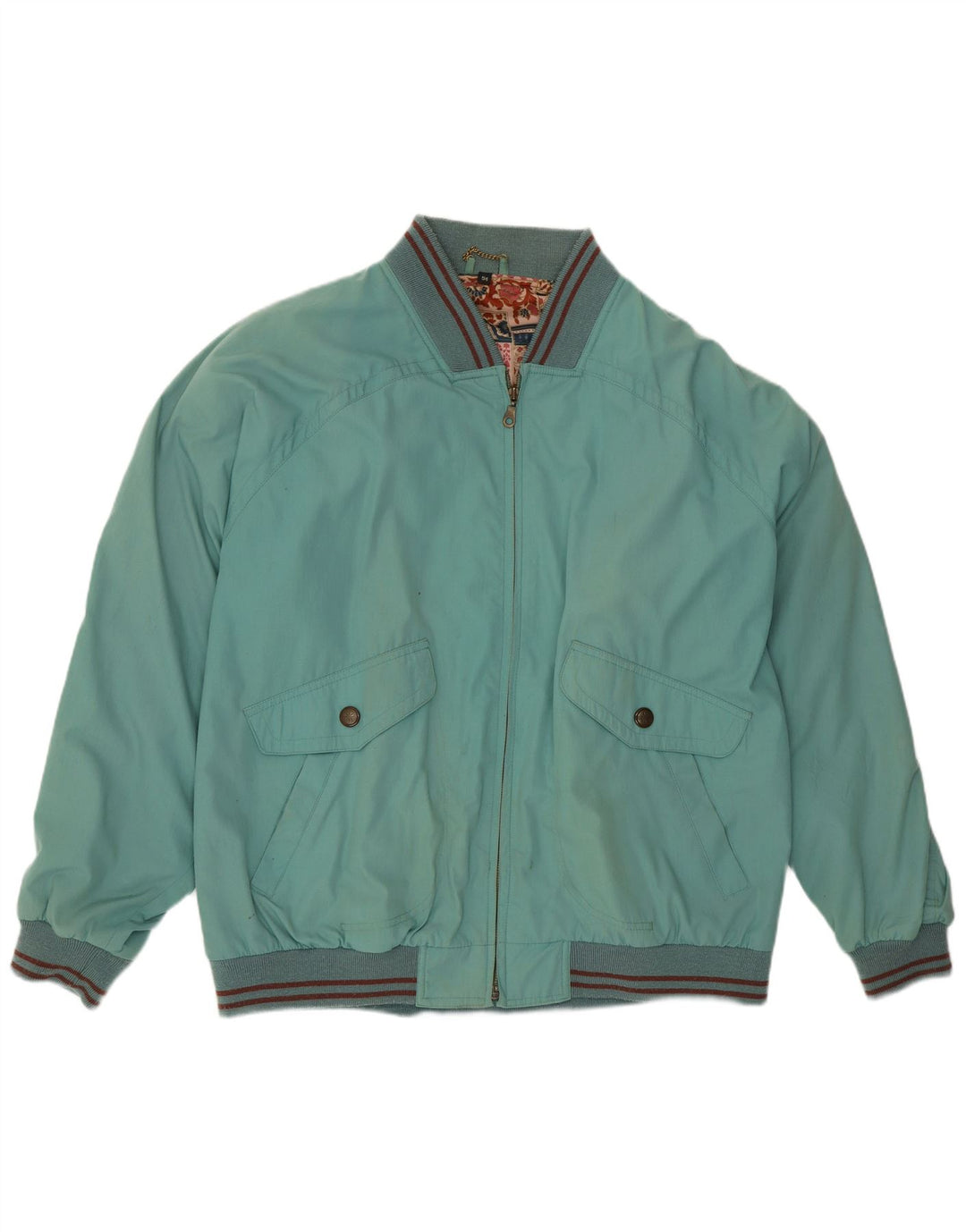 Bomber vintage pentru bărbați IT 54 2XL poliester cu dungi albastre