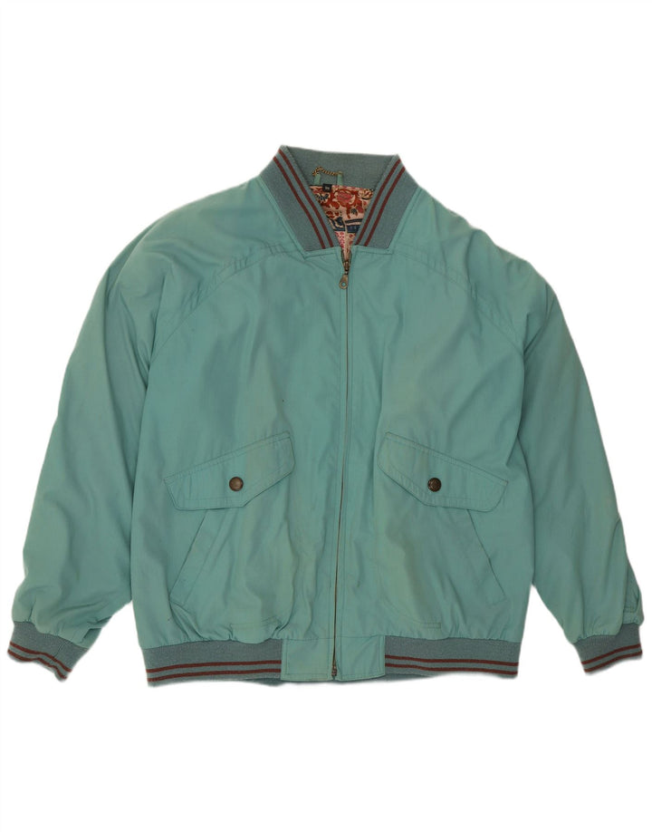Bomber vintage pentru bărbați IT 54 2XL poliester cu dungi albastre