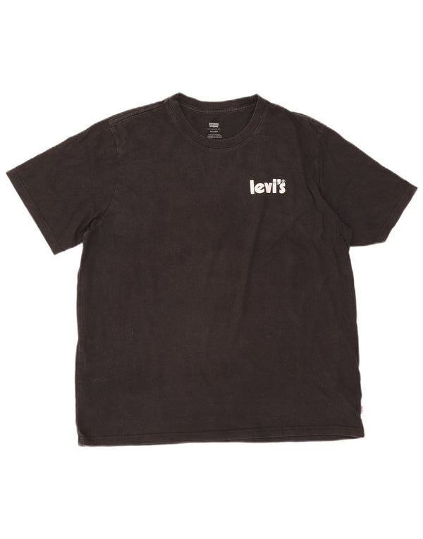 Levi's T-Shirt Coupe Relax Homme Noir Large Coton