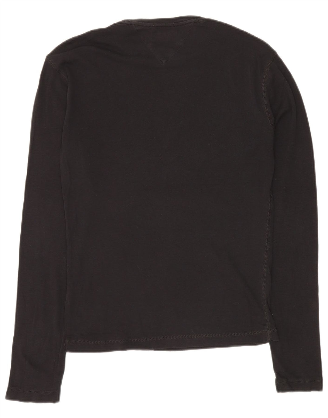 TOMMY HILFIGER Mens Top Long Sleeve Small Black Cotton