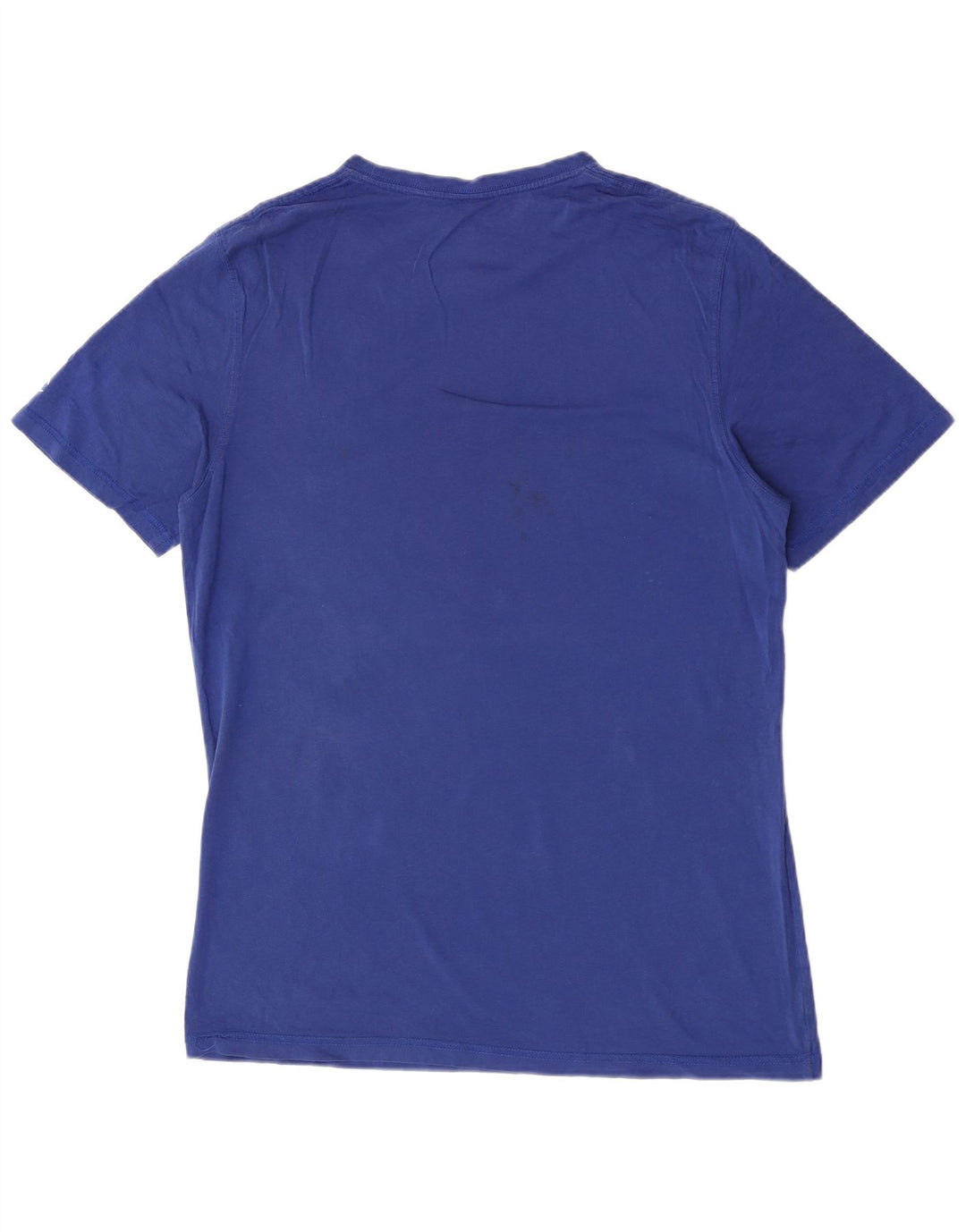 Champion Mens Graphic T-Shirt Top Medium Blue Cotton