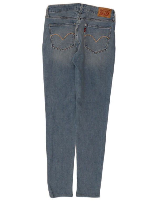 Levi's Womens 535 Super Skinny Jeans W29 L30 Blue Cotton