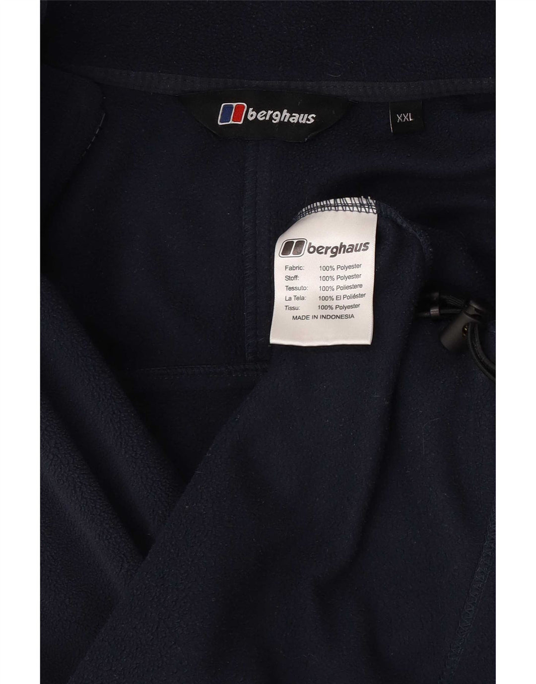 Berghaus Mens Liner Fleece Jacket UK 44 2XL Navy Blue Polyester