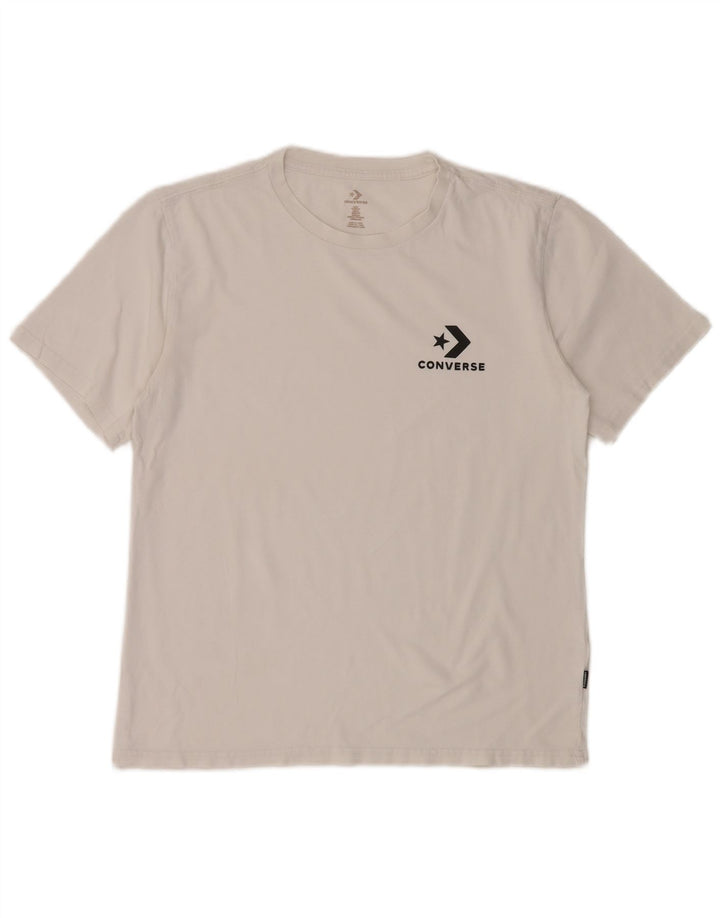 T-shirt damski Converse Top UK 14 Średni biały