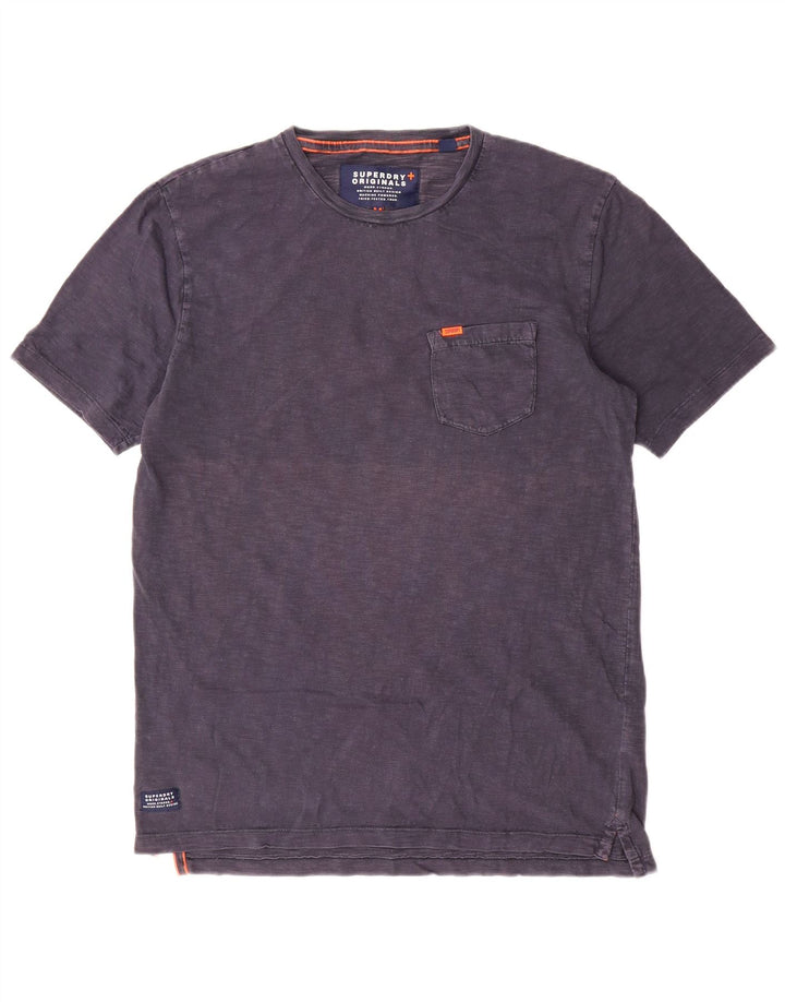 Superdry Herre T-shirt Top Medium Marineblå Bomuld