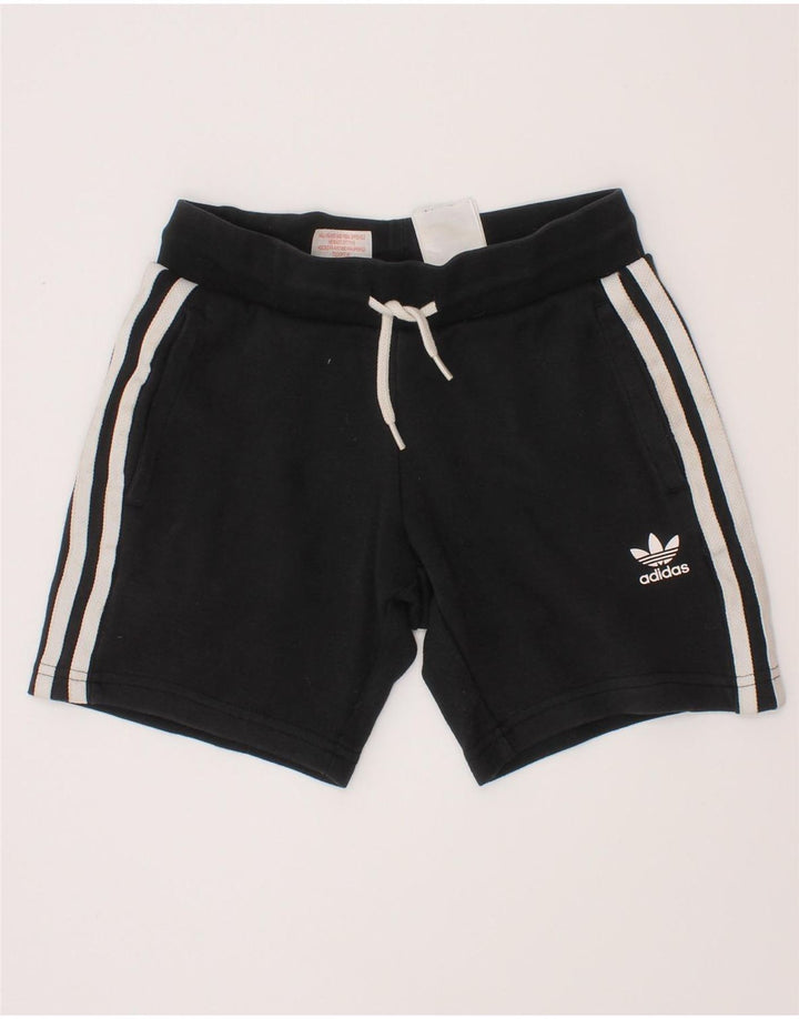 Adidas Boys Sport Shorts 5-6 Years Medium Black Cotton
