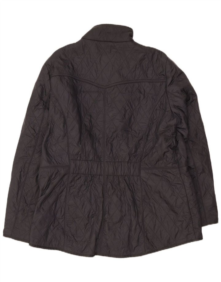 Barbour Quiltet jakke til kvinder UK 14 Large Sort
