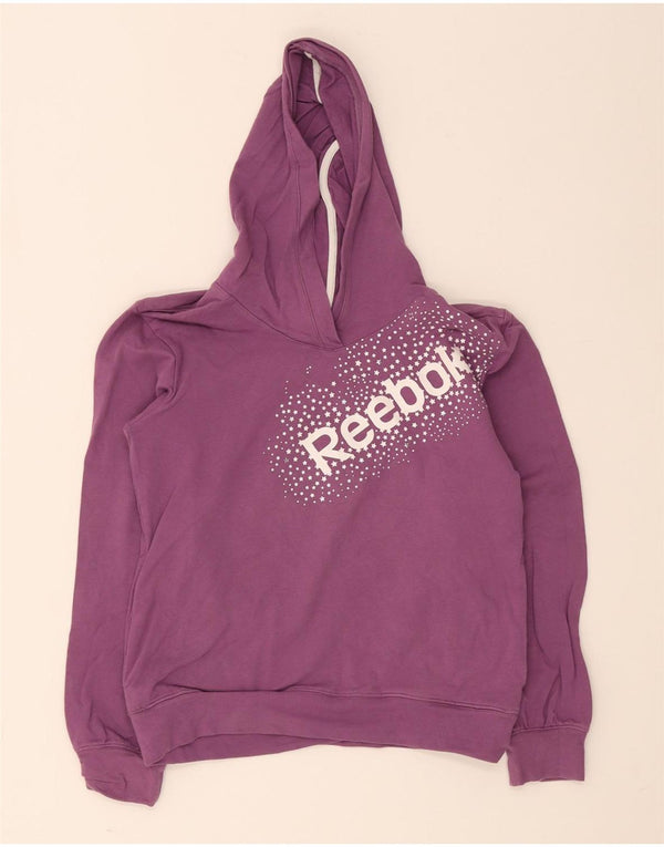 Pulover pentru fete Reebok Graphic Hoodie 11-12 ani, mov, bumbac