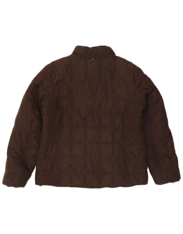 Gap Womens Padded Jacket UK 16 Large Brown