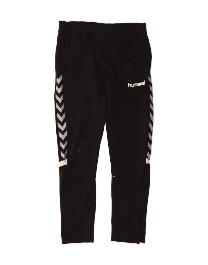 HUMMEL Boys Graphic Tracksuit Trousers 15-16 Years  Black Polyester Vintage Hummel and Second-Hand Hummel from Messina Hembry 