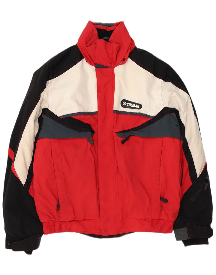 Colmar Mens Ski Jacket IT 50 Medium Red Colourblock