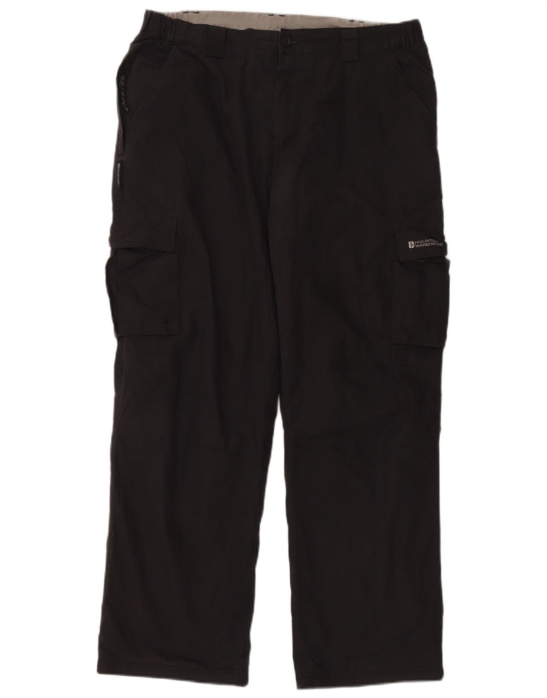 Mountain Warehouse Pantalon Cargo Droit Homme W34 L30 Noir Polyester