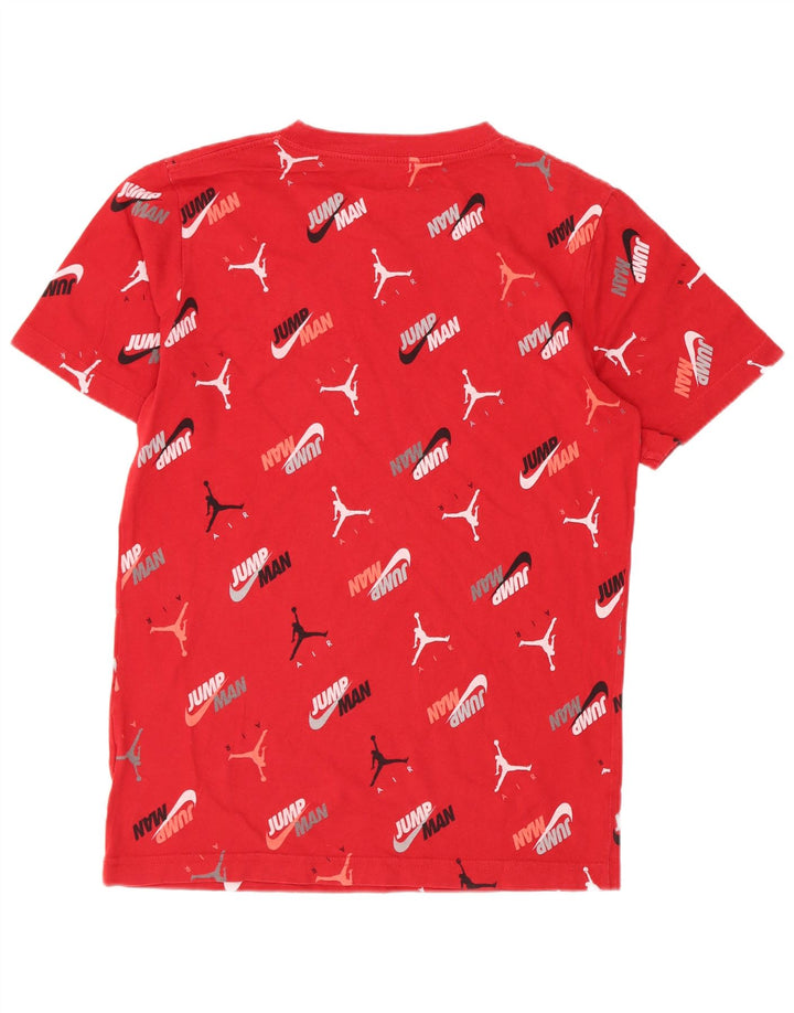 Jordan Boys Regular Graphic T-Shirt Top 12-13 Years Large Red