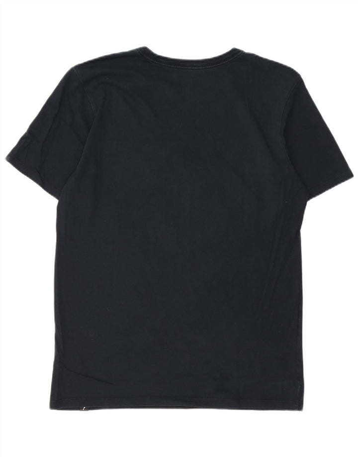Jordan Mens Graphic T-Shirt Top Medium Navy Blue Cotton