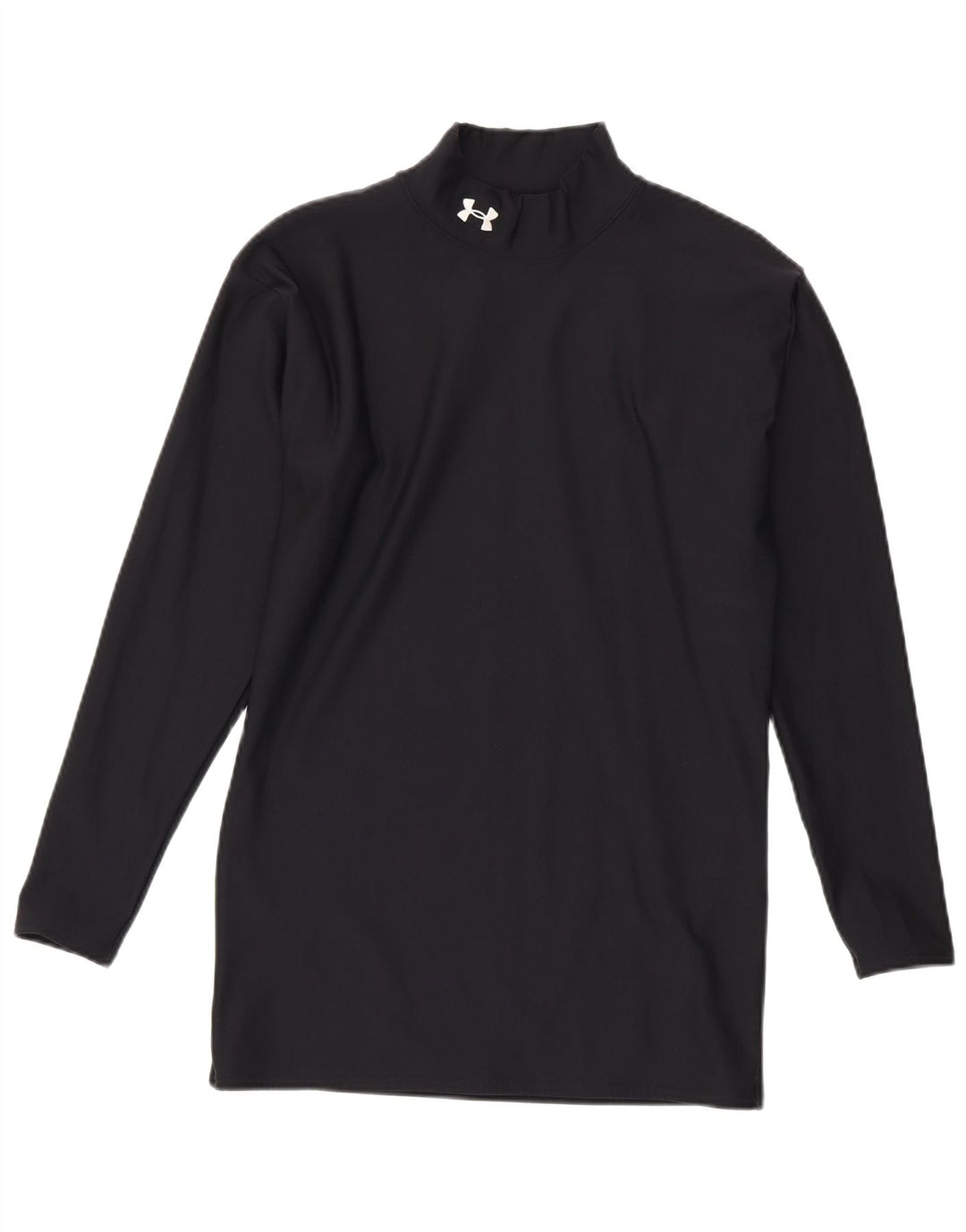 Under Armour Mens Cold Gear Top Long Sleeve 2XL Black Nylon
