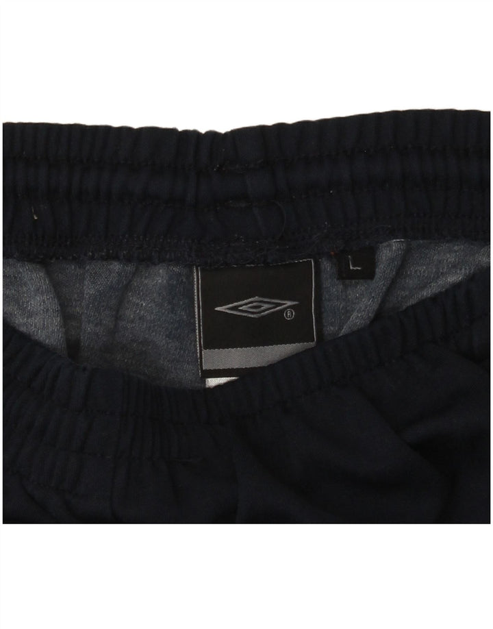 Pantaloni da tuta con grafica Umbro da uomo grandi blu navy