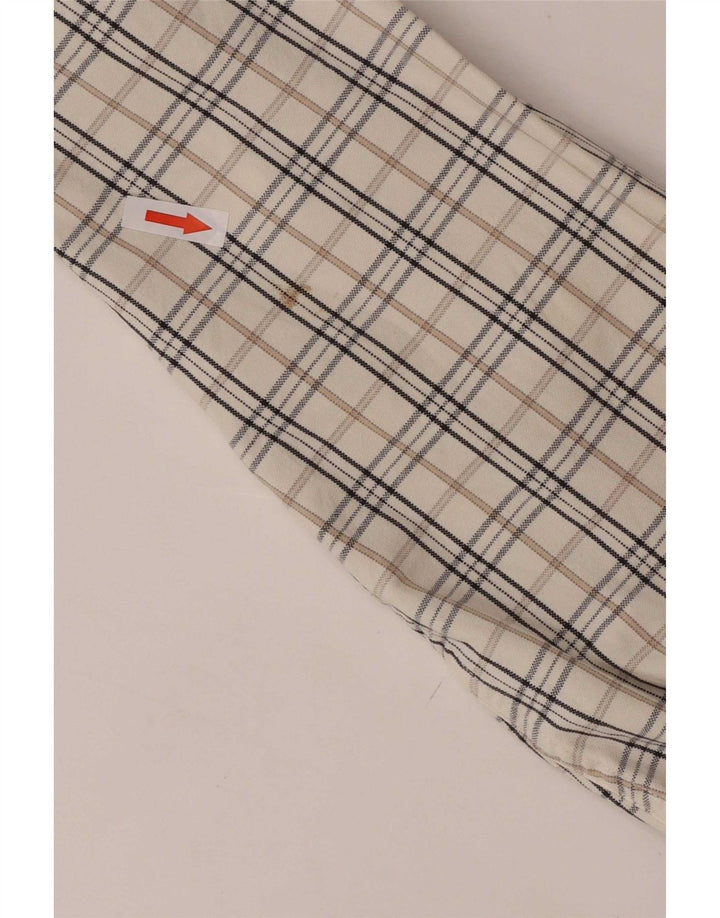 Gas Mens Shirt Medium White Check