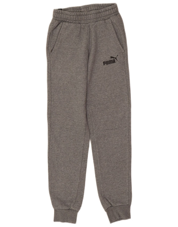 Puma Pantalon de survêtement pour femme Joggers UK 4 XS Gris Coton