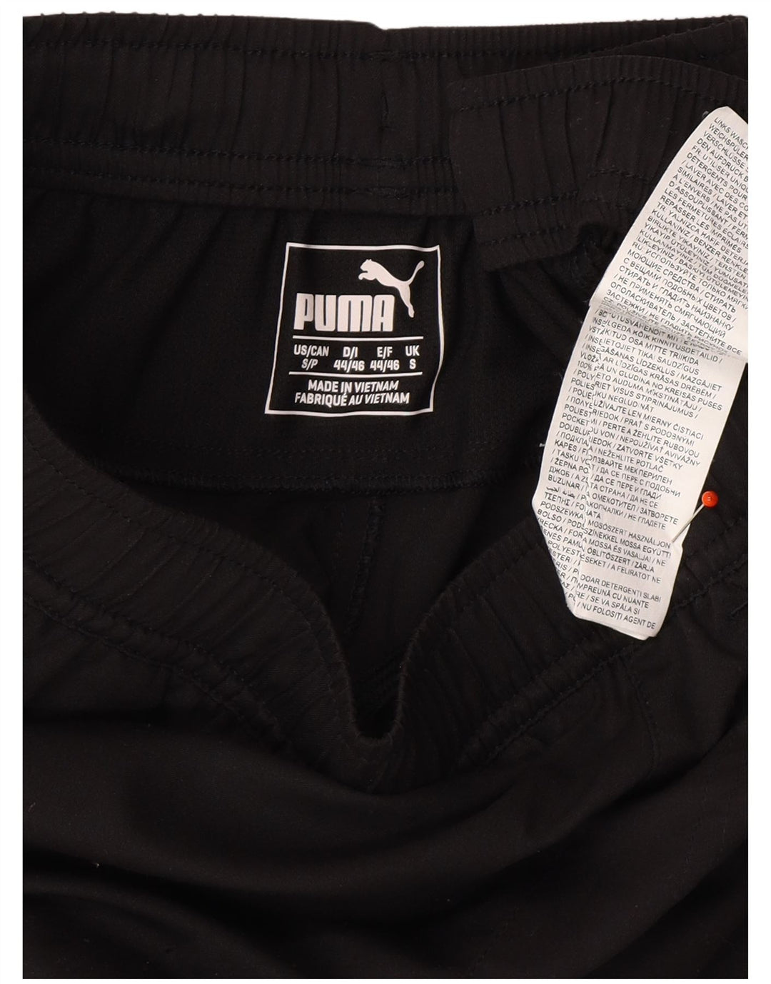 PUMA Mens Tracksuit Trousers Small Black Polyester