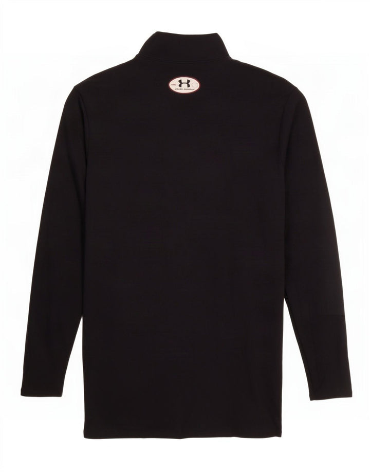 Under Armour Mens Top Long Sleeve Medium Black Nylon