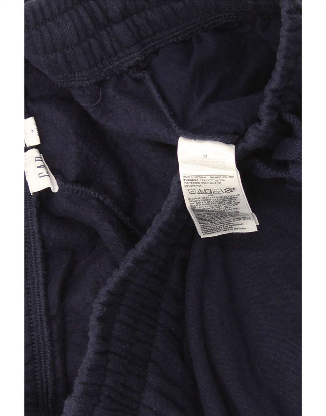 Gap Mens Crop Tracksuit Trousers Joggers Medium Navy Blue Cotton