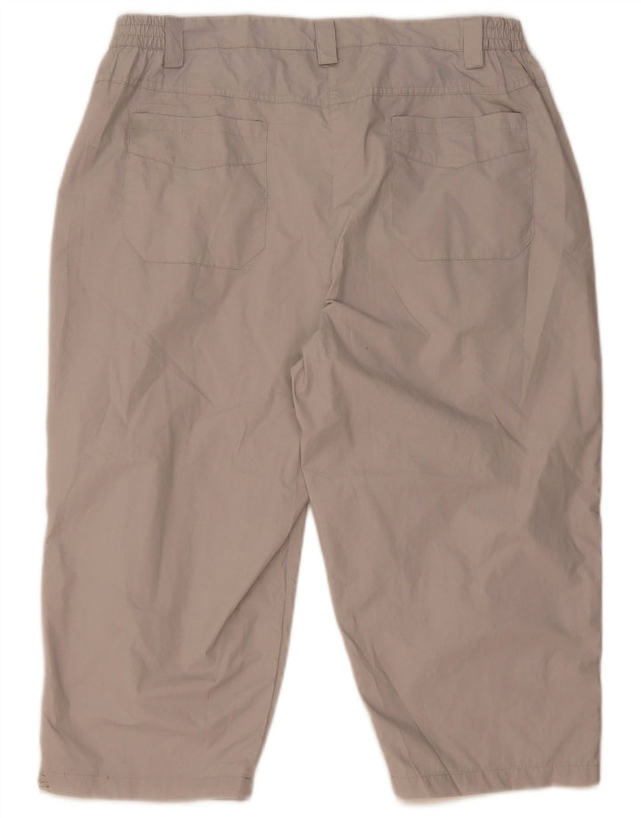 Mountain Warehouse Womens Bermuda Shorts UK 16 Large W34 Beige Polyester